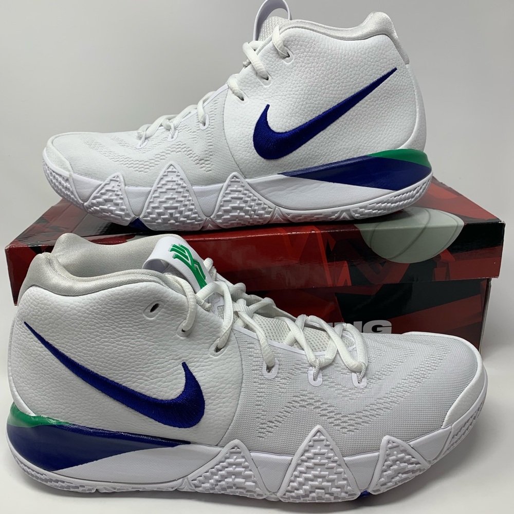 🆕 Nike Kyrie 4 Seattle Seahawks, White/Royal Blue - Picture 2 of 8